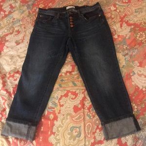 Loft Button-fly Boyfriend Jeans size 6/28 petite